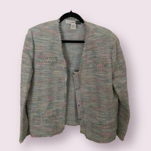 ⭐️🌻 Pastel Shimmer Blazer Boho Chic Baddie Shabby Hipster Modern Coat Jacket